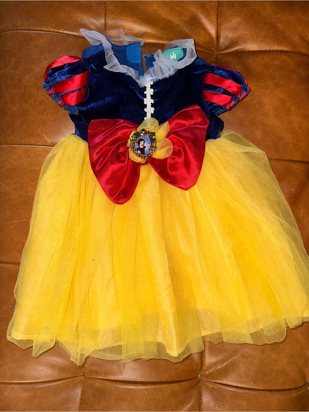 Disney Snow White Inspired Yellow, Navy & Red Girls' Costume Dress
